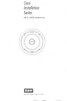 Bowers & Wilkins ACM-80-Owner-Manual